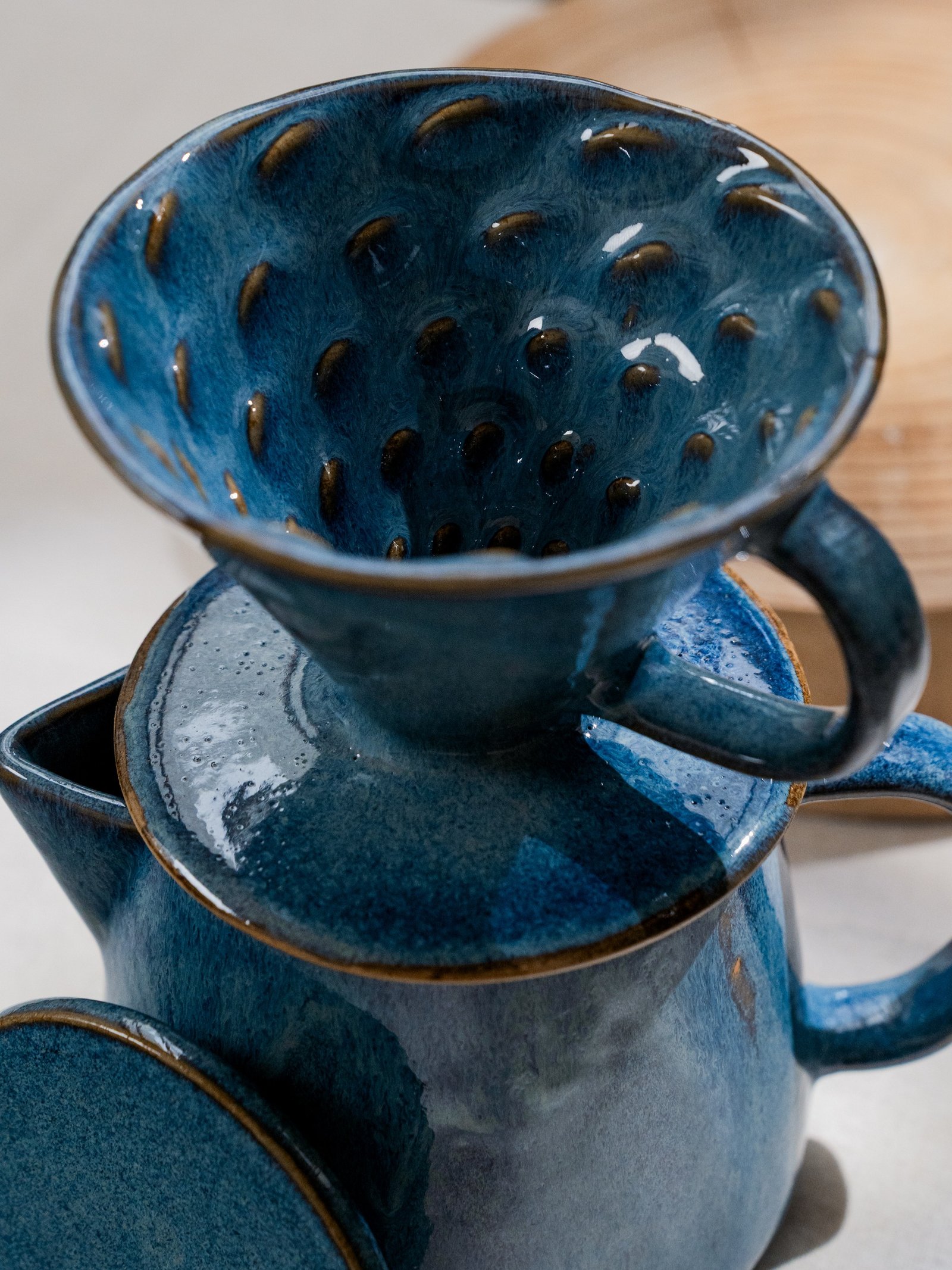 Conjunto café - azul mar - Imagem 2