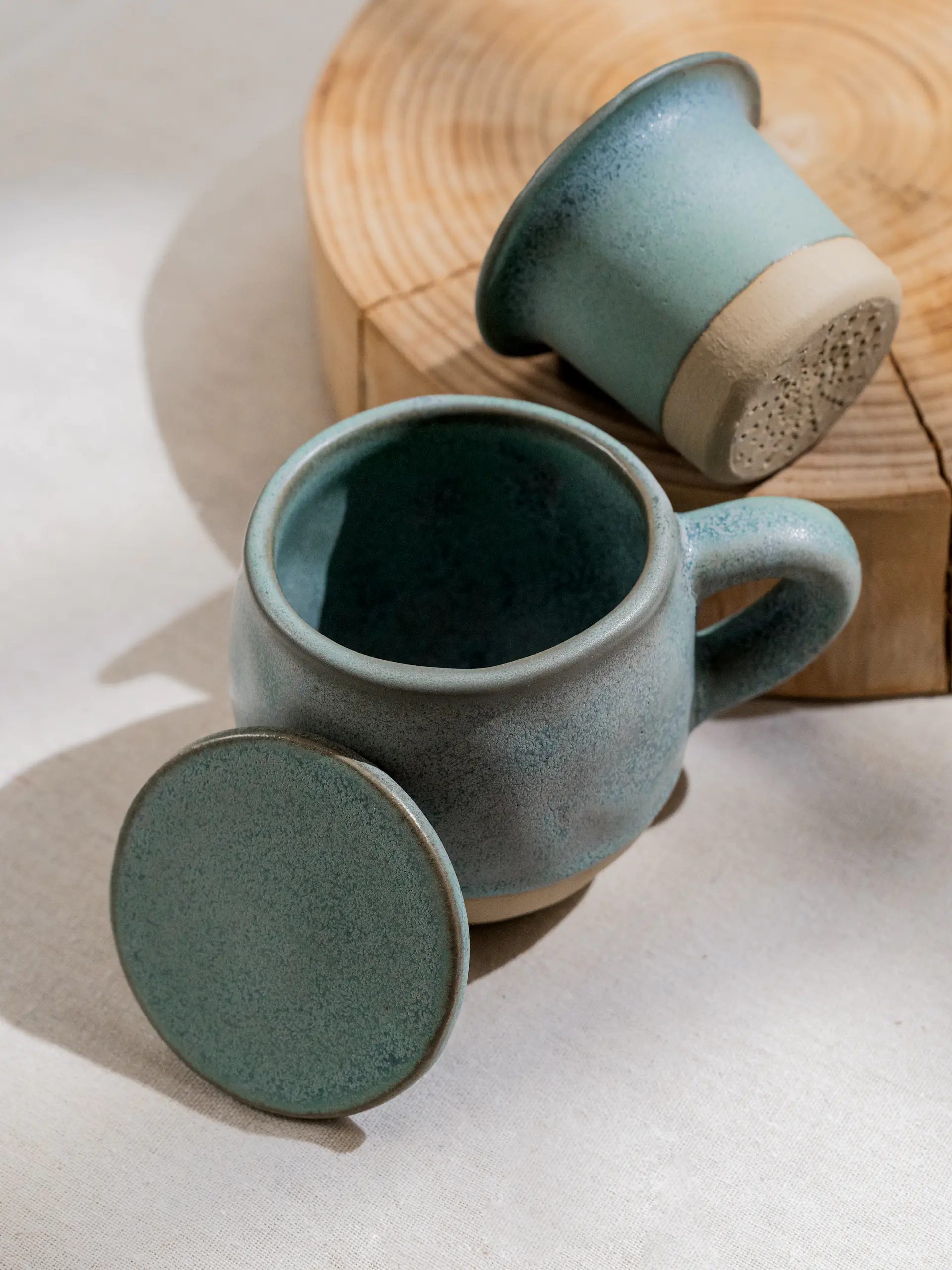 Caneca Outono com infusor – verde
