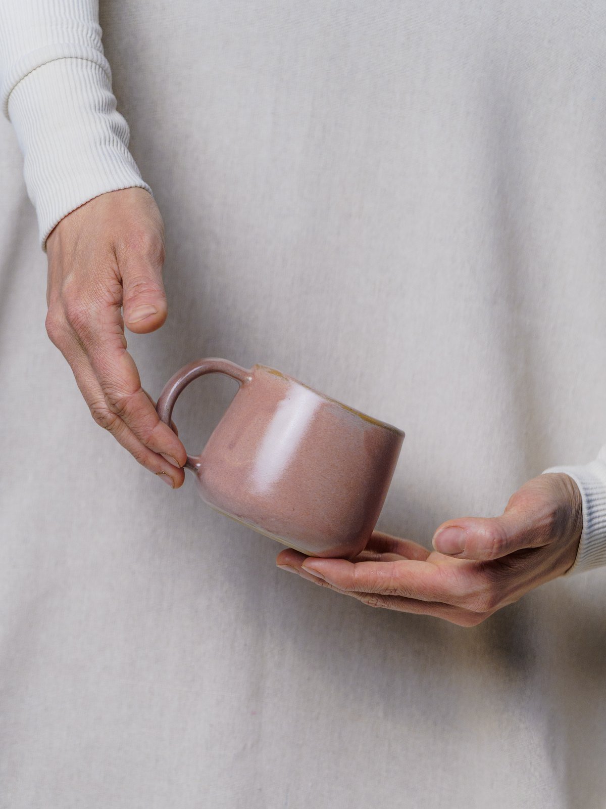 Caneca Aurora 350ml – rosa terra
