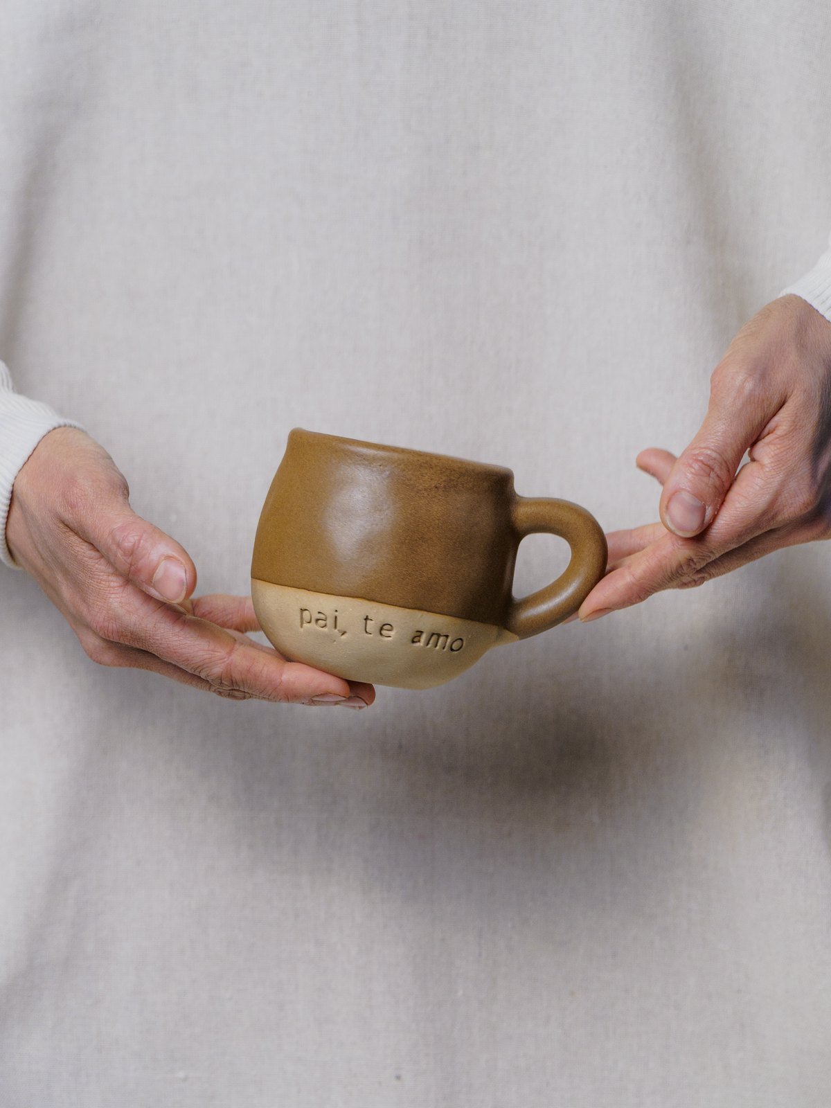 Caneca Outono “pai” – marrom