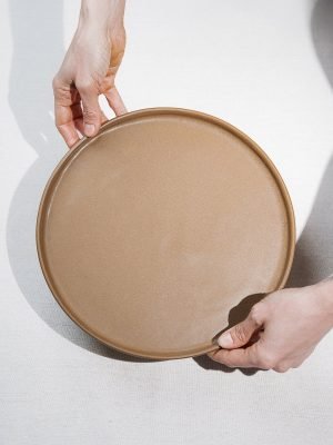 Prato raso 26cm – marrom